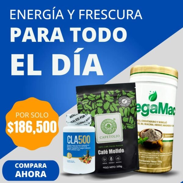 Combo Energia de Verano (CLA500 - Cafetolio - Megamac)