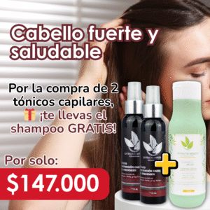 Combo Capilar 2 Tónicos mas 1 Shampoo